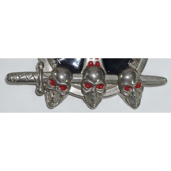 Iron Cross, Skull & Sword Belt Buckle - Picture 3 of 5